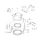 Опорна пластина поворотного механізму силосопровода CLAAS Jaguar 000076640