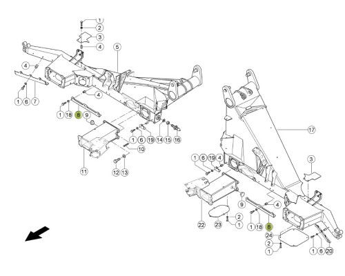 Планка захисна до жаток CLAAS ОРБІС 001319387